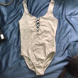 Grey bodysuit